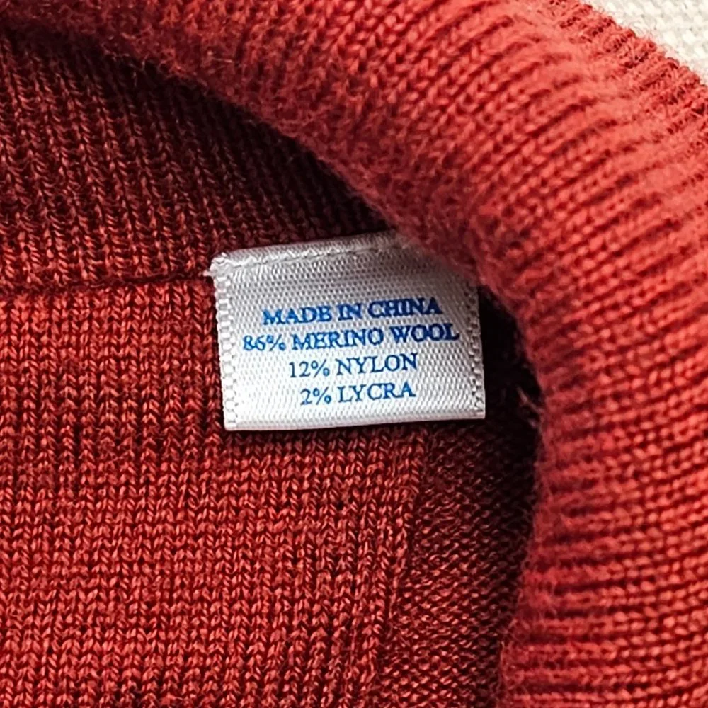 Southern Tide Wool Blend Skipjack Quarter Zip M